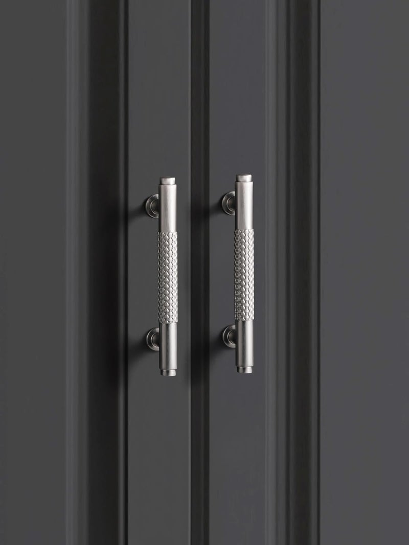 Sorwduerm 10 Pack 3.78 Inch(96Mm) Brushed Nickel Cabinet Handles Knurled Kitchen Cabinet Pulls Cupboard Kitchen Hardware Drawer Pulls Dresser Handles - Image 4
