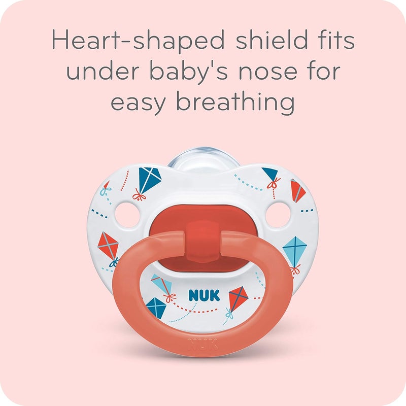 NUK Orthodontic Pacifiers for Boys, 0-6 Months, 2-Pack - Image 4