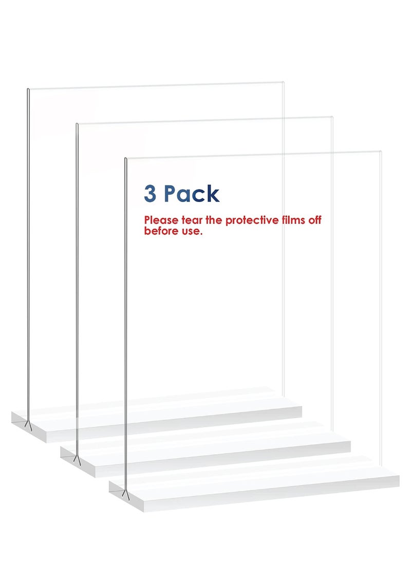 SMARTPOINTS Acrylic Sign Holder 8.5x11 Inch Double-Sided Announcements and AD Frame for Catering Store Conferences Events Business Certificates Hotel Wedding Home Etc.  - Image 1