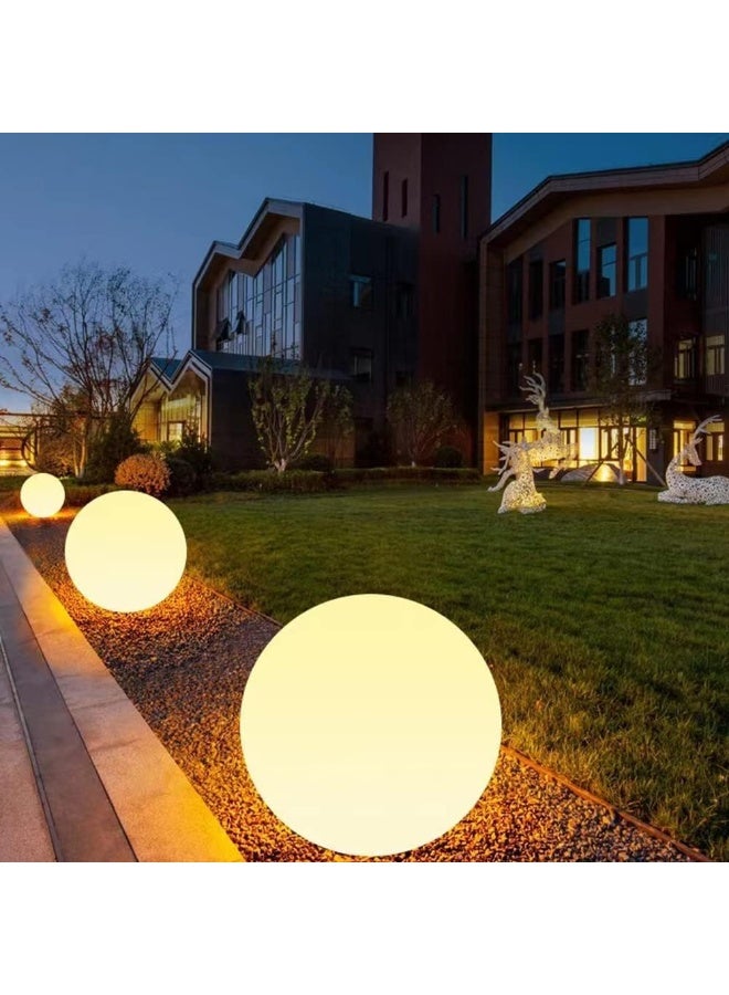 Generic shumi Solar Ball Light-12inch LED Outdoor Table Lamp, 10 RGB Colors and Dimmable Globe Light with Remote, Decor for Nursery Patio Garden Yard Beach Pathway - Image 5