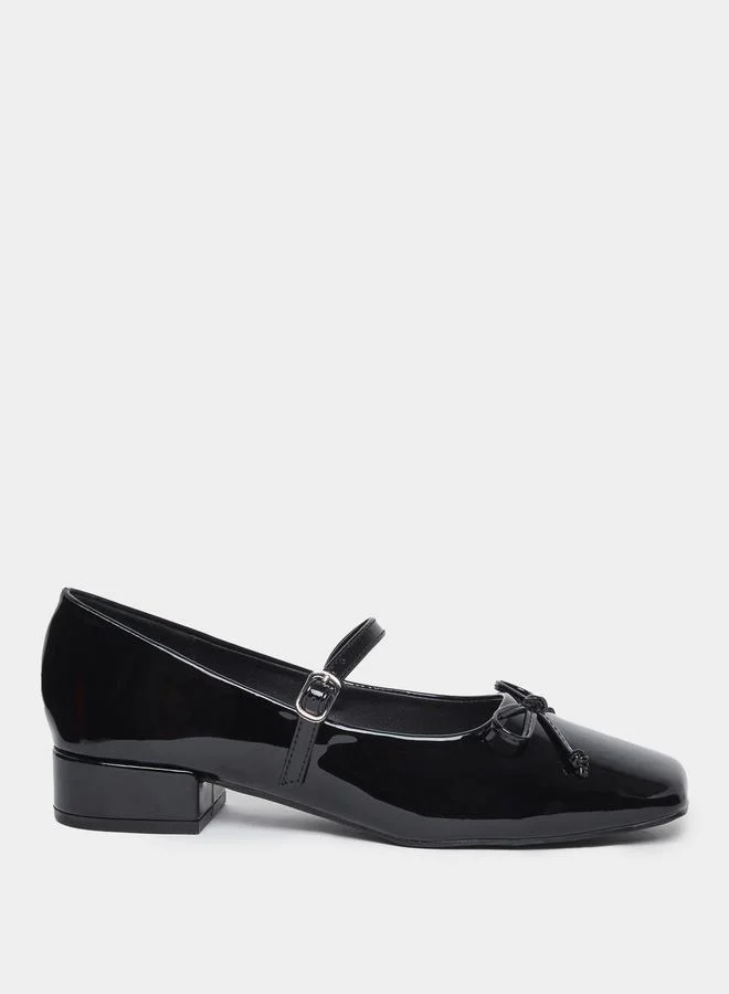 Styli Styli Black Patent Mary Jane Shoes