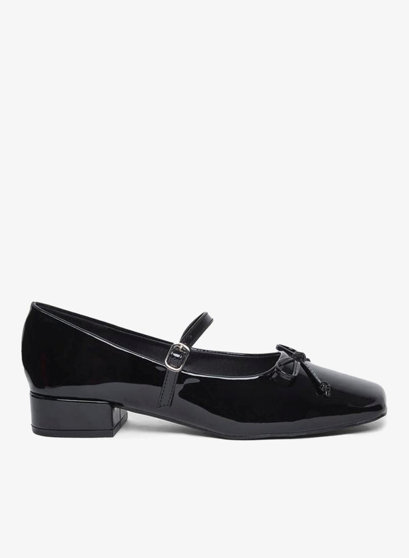 Styli Black Patent Mary Jane Shoes - Image 1