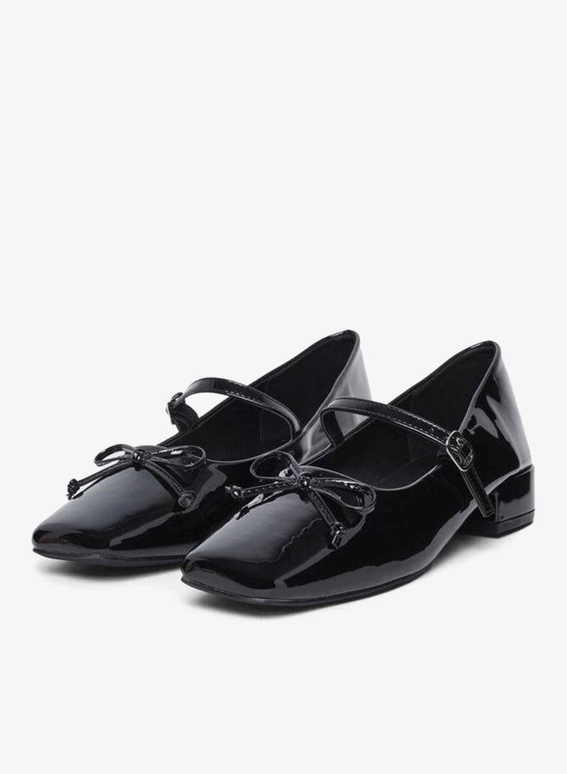 Styli Black Patent Mary Jane Shoes - Image 2