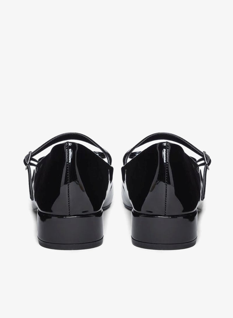 Styli Black Patent Mary Jane Shoes - Image 4