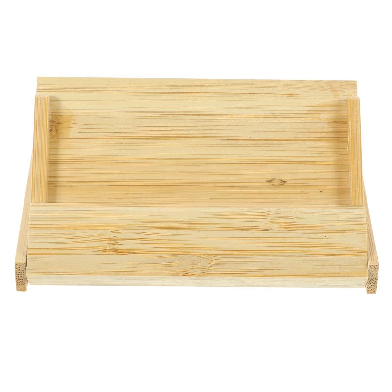 Portable Business Card Holder ID Card Storage Box for Office Desk Low Profile Design - Image 2
