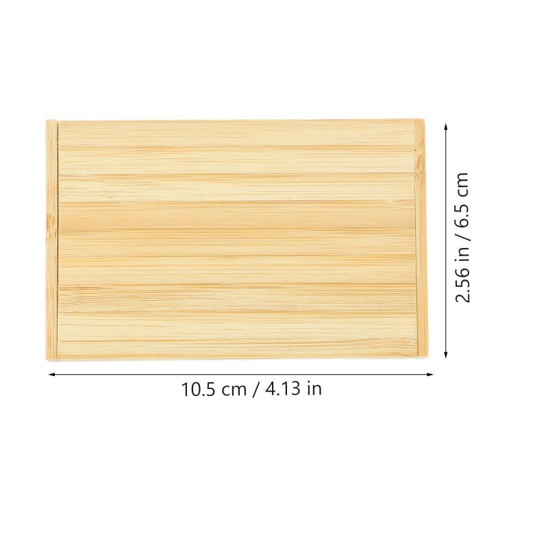 Portable Business Card Holder ID Card Storage Box for Office Desk Low Profile Design - Image 3