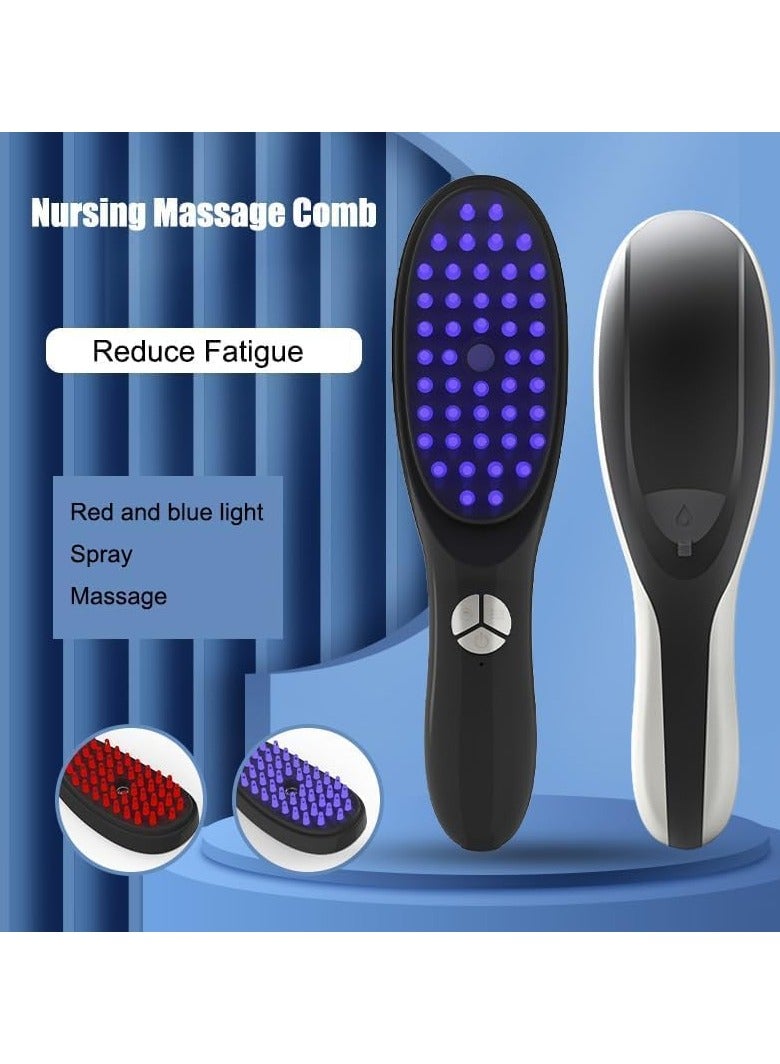 Yameem 2-in-1 Electric Scalp Massage Brush and Applicator Bottle, 3 Modes Vibration Massage Comb, Scalp Massager with Red and Blue Light for Scalp Care - Image 2