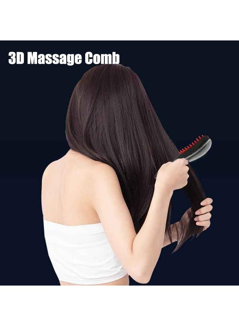 Yameem 2-in-1 Electric Scalp Massage Brush and Applicator Bottle, 3 Modes Vibration Massage Comb, Scalp Massager with Red and Blue Light for Scalp Care - Image 5