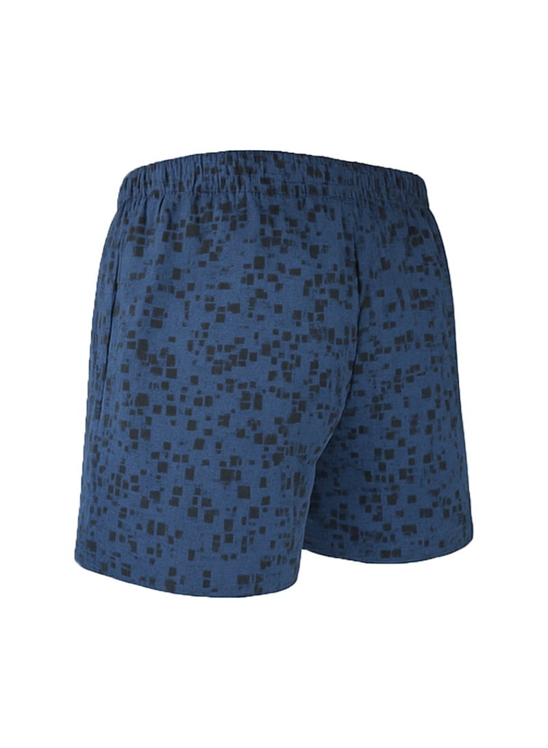 Tango Button Shorts (Pattern) Blue&Black Squares - Image 2