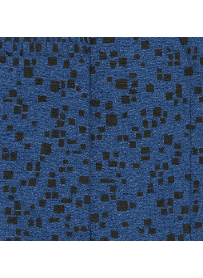 Tango Button Shorts (Pattern) Blue&Black Squares - Image 5