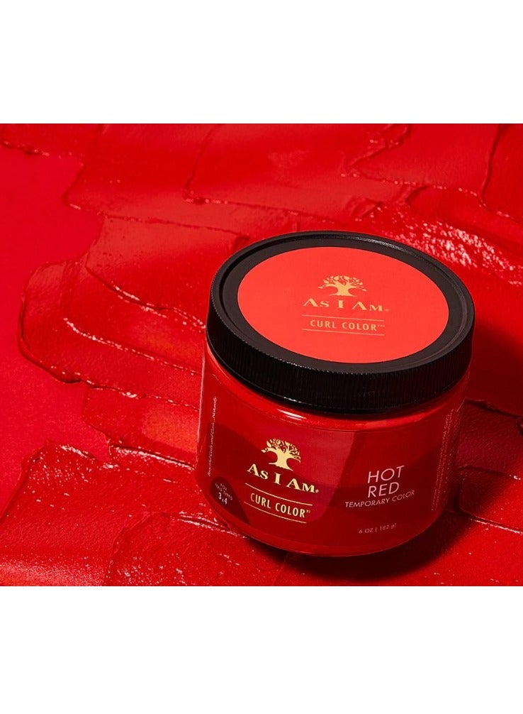 CURL COLOR HOT RED COLOR & CURLING GEL 6oz