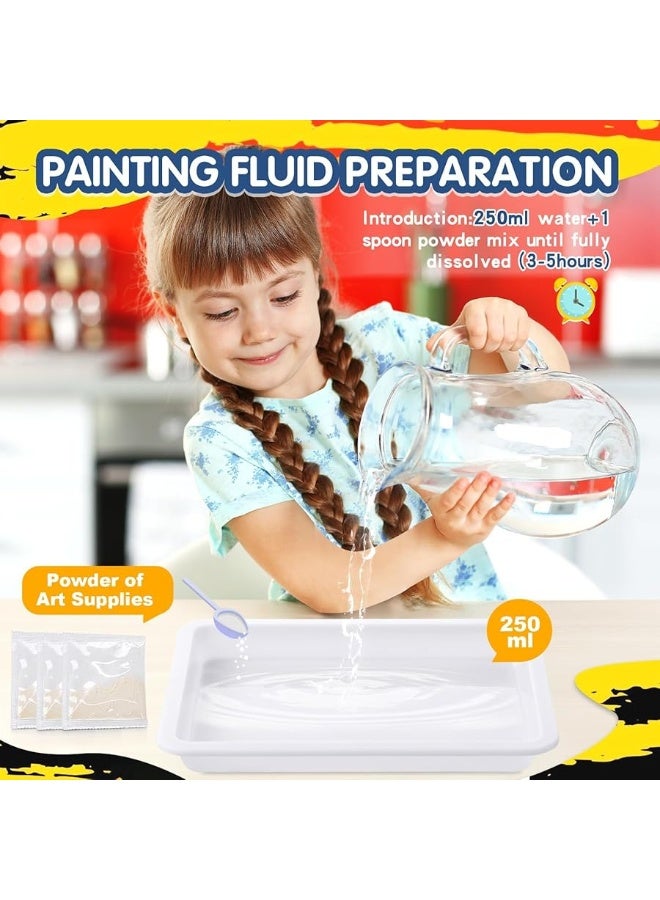 Coodoo Water Marbling Paint for Kids - Arts and Crafts for Girls & Boys Crafts Kits Ideal Gifts for Kids Age 3-5 4-8 8-12 - Image 4