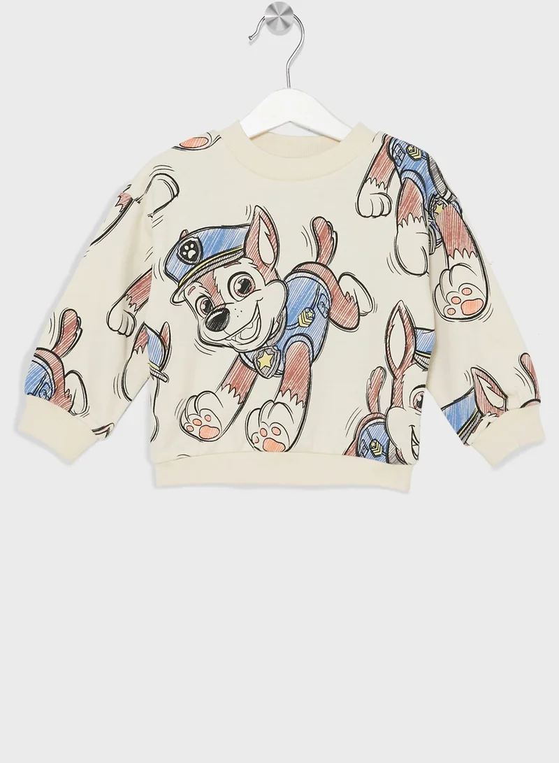 H&M Kids Graphic Print Oversized Sweatshirt