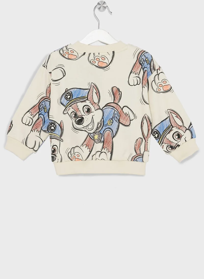 H&M Kids Graphic Print Oversized Sweatshirt