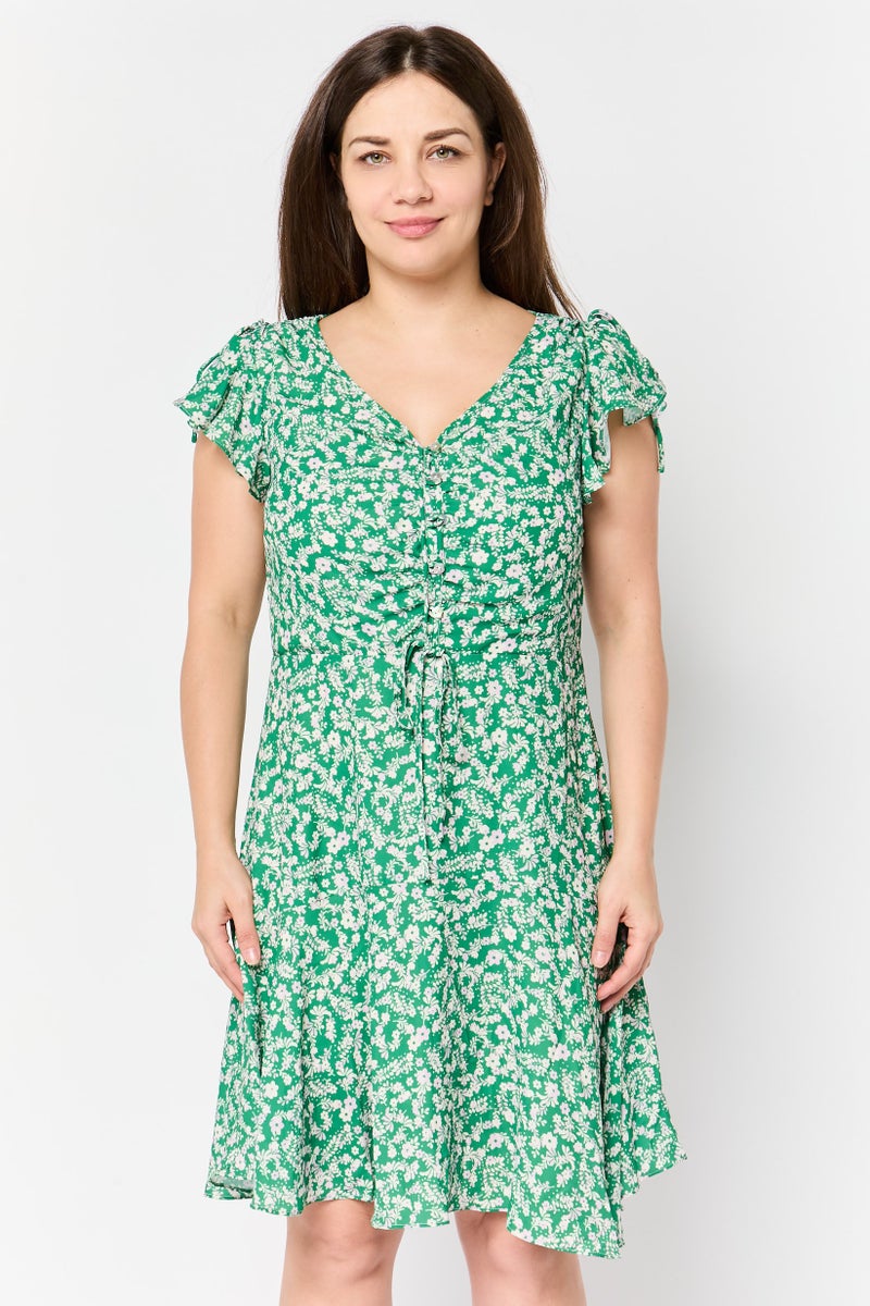 VERO MODA Your Choice x Vero Moda Women Floral Print Mini Dress, Multicolor - Image 1