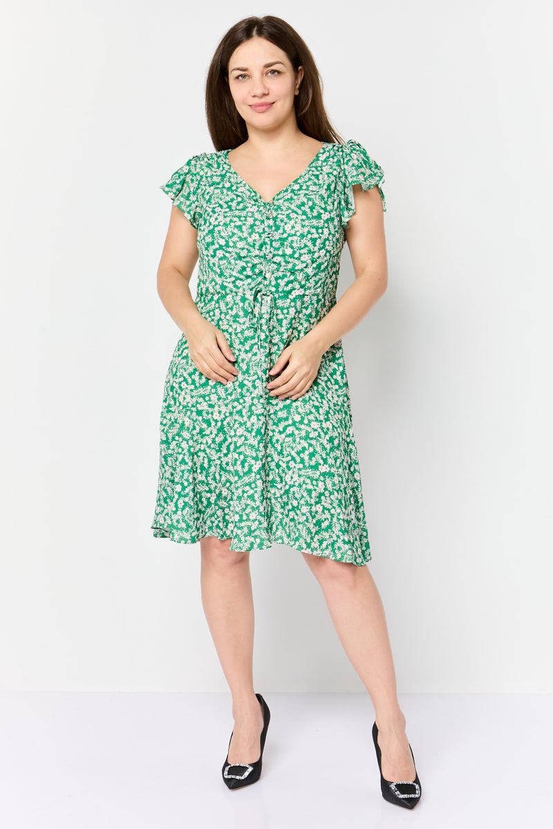 VERO MODA Your Choice x Vero Moda Women Floral Print Mini Dress, Multicolor - Image 3