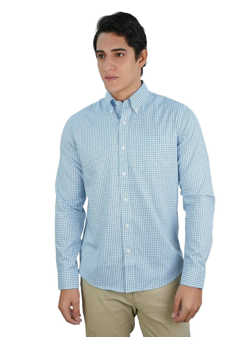Men's Wrinkle-Free Long Sleeve Cotton Oxford Shirt