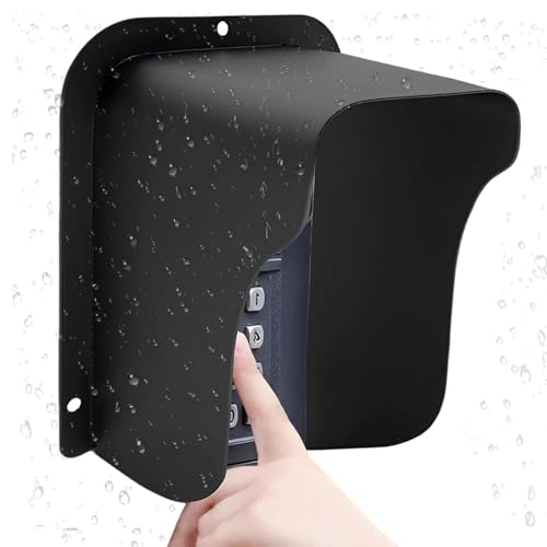 Funnytek Waterproof Video Doorbell Cover Anti-Glare Doorbell Rain Cover Large Size Camera Doorbell Cover for Video Doorbell, Fingerprint Lock, Camera Doorbell (Type-B) - Image 1