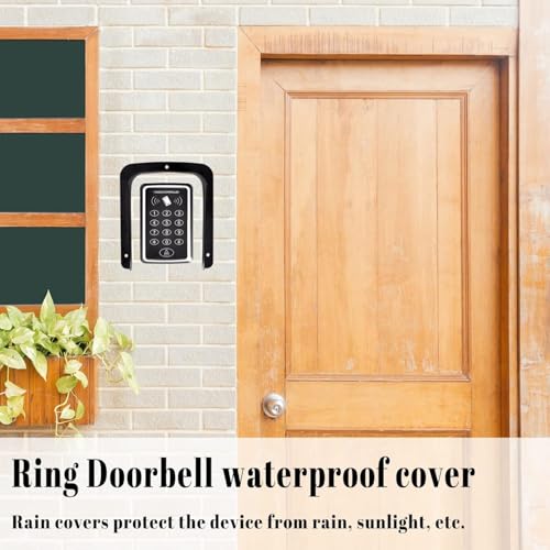 Funnytek Waterproof Video Doorbell Cover Anti-Glare Doorbell Rain Cover Large Size Camera Doorbell Cover for Video Doorbell, Fingerprint Lock, Camera Doorbell (Type-B) - Image 5