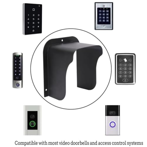 Funnytek Waterproof Video Doorbell Cover Anti-Glare Doorbell Rain Cover Large Size Camera Doorbell Cover for Video Doorbell, Fingerprint Lock, Camera Doorbell (Type-B) - Image 4