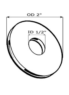 Hard-to-Find Fastener 014973211882 Rubber Washers 1 2 X 2 Piece-5  - Image 2
