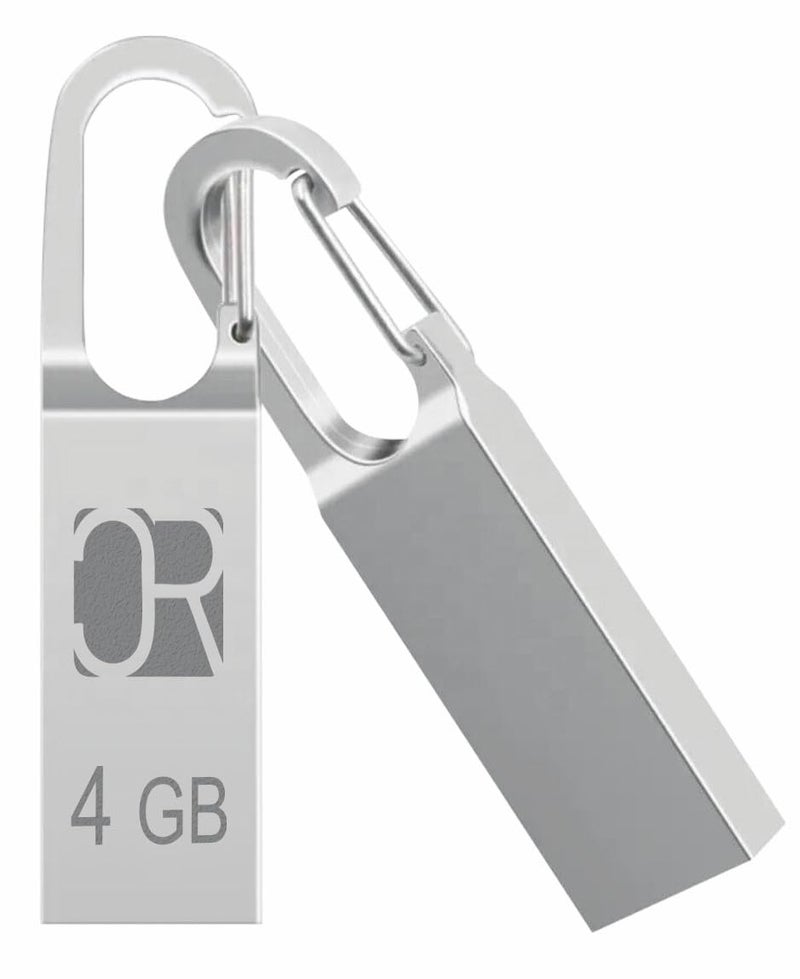 CROSS 3.0 USB Flash Drive/Pen Drive with Metal Body - Silver | External Storage Device 4GB 8GB 16GB 32GB 64GB 128GB 256GB Pen Drive | Compatible with Laptop, Desktop, Projector, Car, Audio (4GB) - Image 1