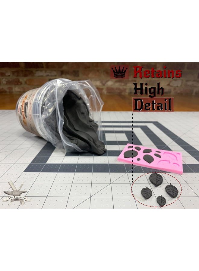 The Foamory Moldable Cosplay Foam Clay (Black) by - High Density - 900g - Air Dries Like EVA Foam, Light Weight, Sands and Paints Easily, Non-Toxic - Image 3