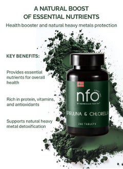 NFO NFO SPIRULINA & CHLORELLA [260 Tablets]  - Image 2