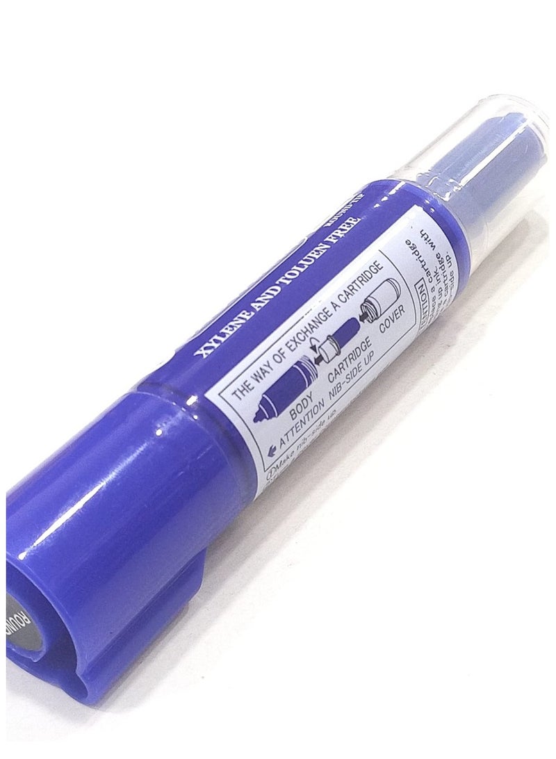 Snowman Blue whiteboard pen with rounded tip + spare parts - Image 4