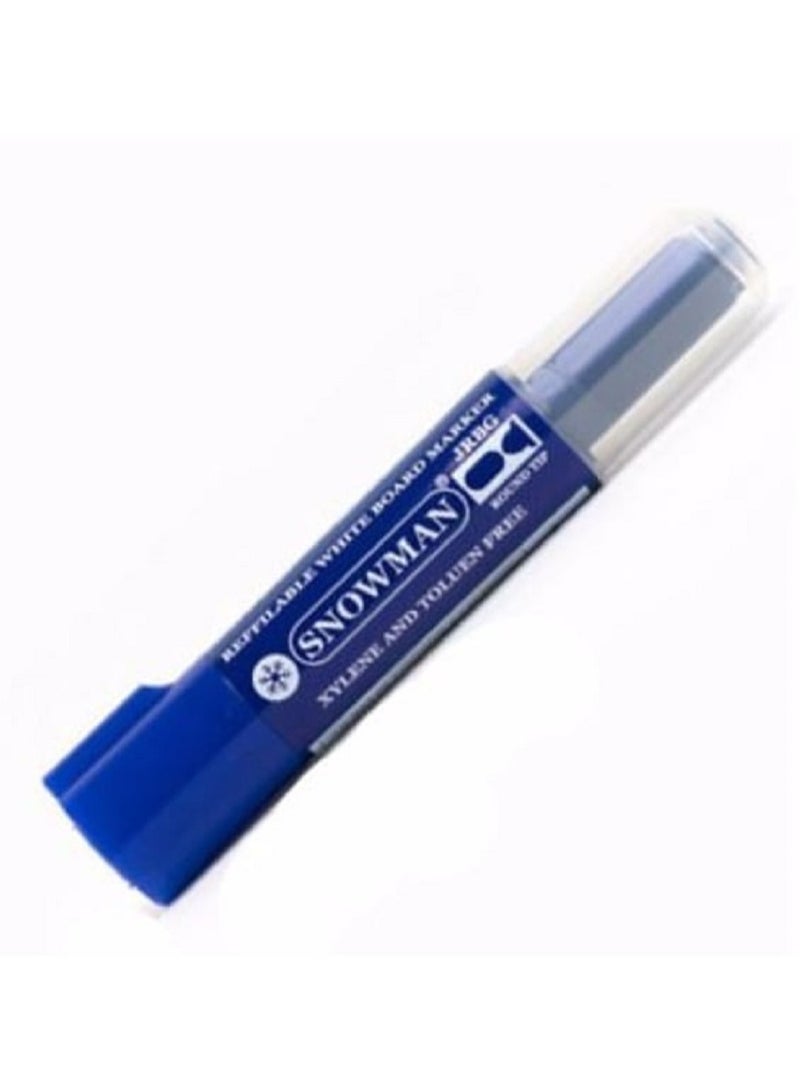 Snowman Blue whiteboard pen with rounded tip + spare parts - Image 2