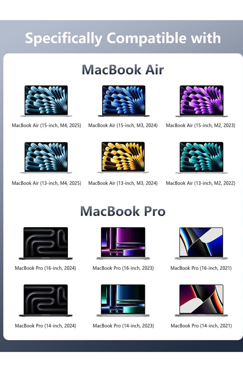 كيبل مضفر USB-C الى 3 طاقة مغناطيسي 140 واط، متوافق مع ماك بوك برو M1/M2/M3 برو/ماكس 14/16 انش 2021/2022/2023 وماك بوك اير 13.6 انش/15.3 انش M2/M3 2022/2023/243-2.2.2 0 م (منتصف منتصف ليلي) - Image 2