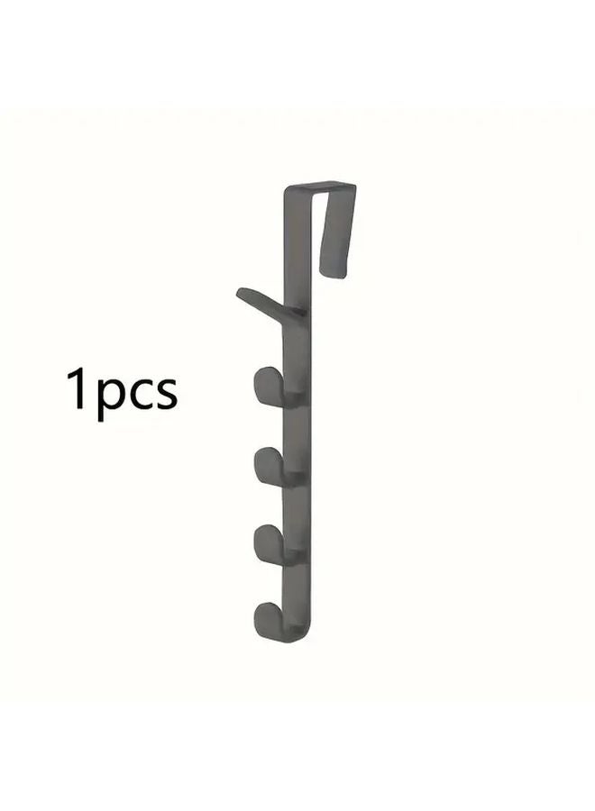 White Adhesive Door Hook No Hole Easy Install ABS Plastic Space Saving - Image 5