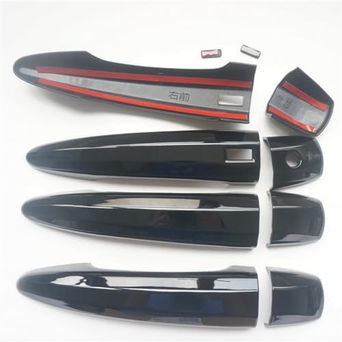 CYAuto New Set Sport Gloss Black Door Handle Cover Trim Fit for Nissan Altima 2019-2024 Sentra 2020-2024 Rogue 2021-2024 (Glossy Black) - Image 3