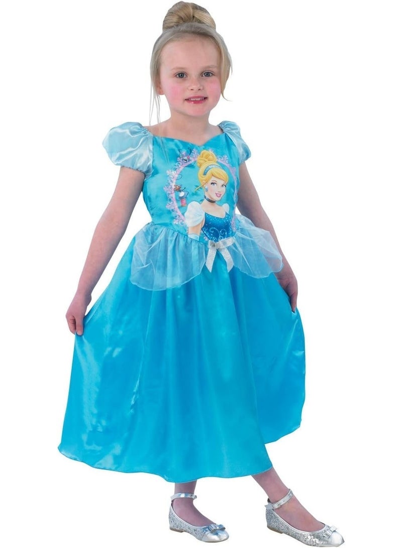 RUBIE'S Disney Cinderella Story Time Costume for Girls, Princess Dress-Up Outfit, Size 3–4 Years - Image 1