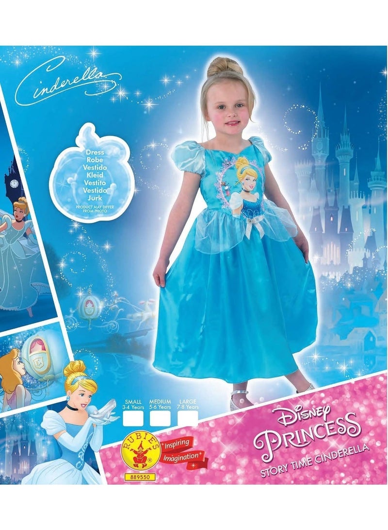 RUBIE'S Disney Cinderella Story Time Costume for Girls, Princess Dress-Up Outfit, Size 3–4 Years - Image 2