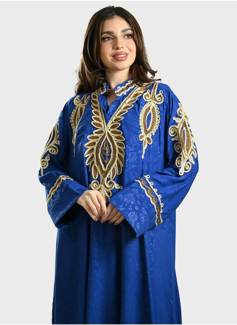 توب تاتو Emballished Tiered  Jalabiya