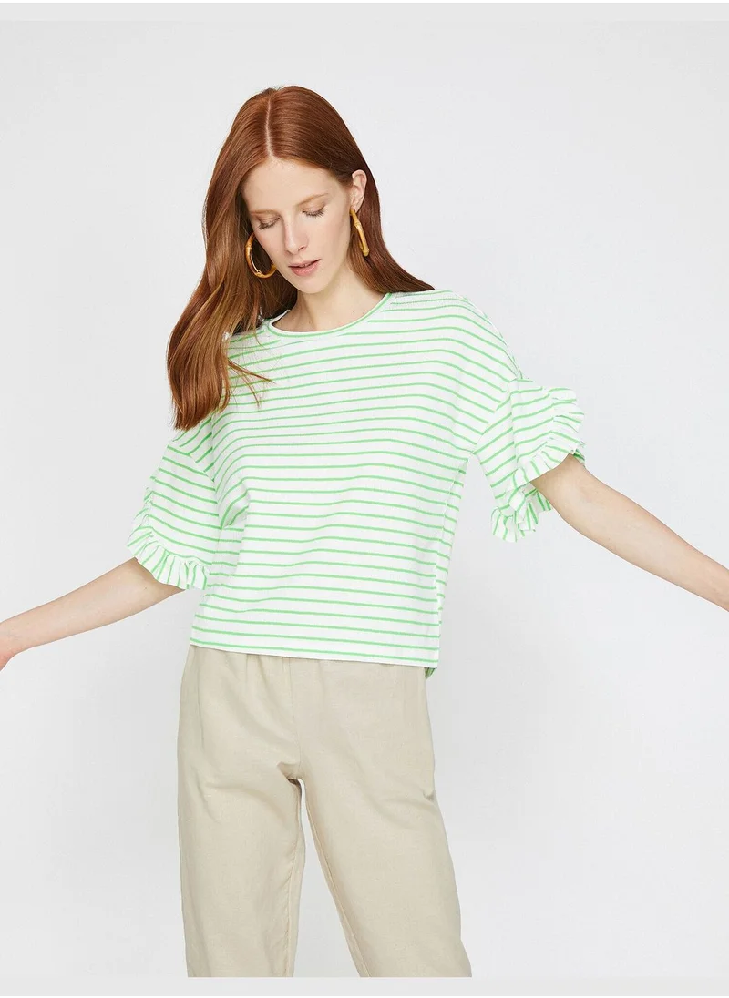 كوتون Striped T-Shirt