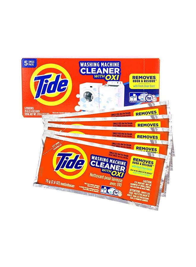 تايد منظف ​​الغسالة من تايد للغسالات ذات التحميل الأمامي والعلوي، صندوق 5 قيراط - قد تختلف التعبئة - Image 1