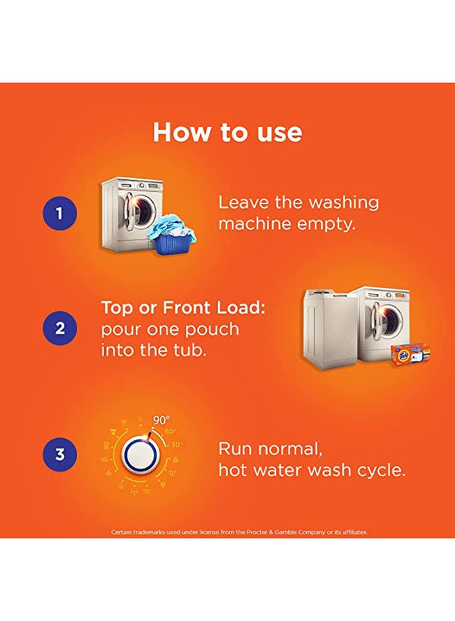 تايد منظف ​​الغسالة من تايد للغسالات ذات التحميل الأمامي والعلوي، صندوق 5 قيراط - قد تختلف التعبئة - Image 3