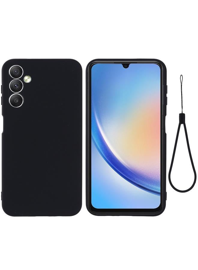 اس-توب جراب لهاتف Samsung Galaxy F34 5G مصنوع من السيليكون السائل المقاوم للصدمات بلون نقي - Image 1