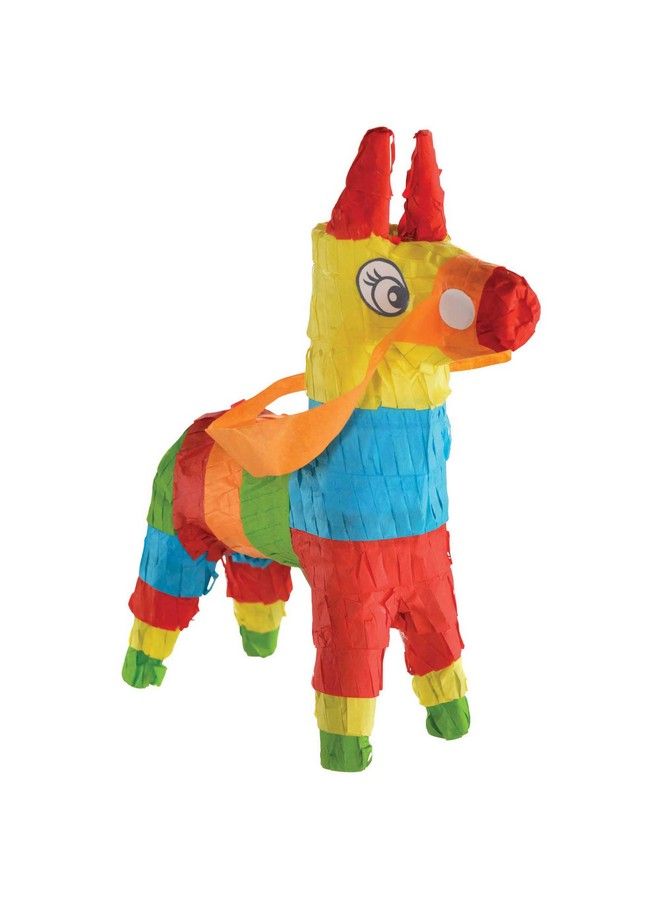 Amscan Mini Donkey Pinata Decoration 7 1/2" X 5 3/4" Multicolor - Image 2