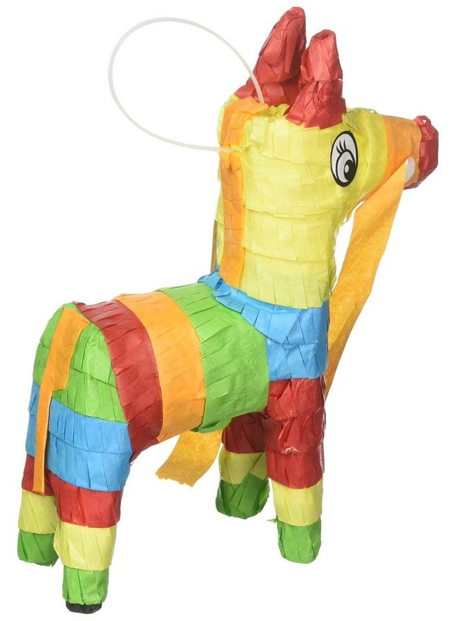 Amscan Mini Donkey Pinata Decoration 7 1/2" X 5 3/4" Multicolor - Image 4