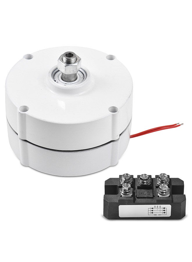 Generic 300W Three-Phase Alternator Permanent Magnet Generator 750rpm 12V High Speed Rare Earth NdFeB Permanent Magnet Generator AC Alternator with Controller  - Image 1