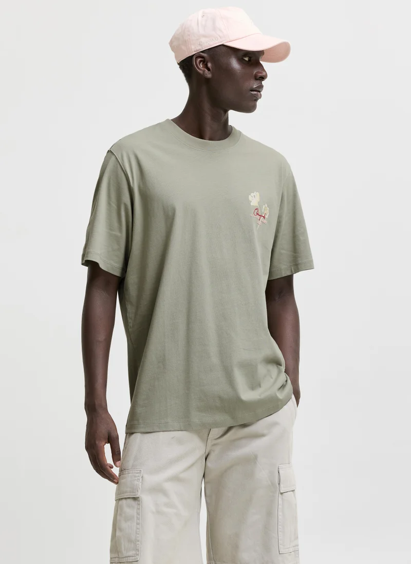 جاك اند جونز JORHYERES BACK CRAYON TEE SS CN