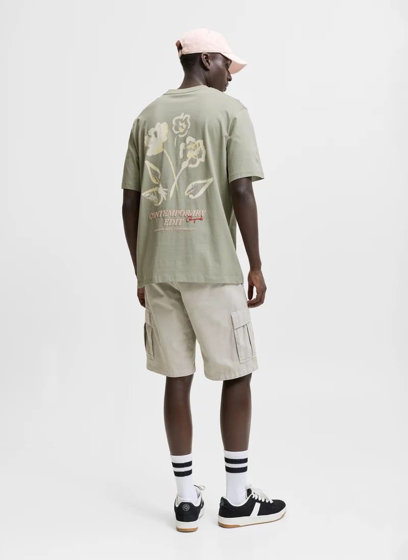 جاك اند جونز JORHYERES BACK CRAYON TEE SS CN