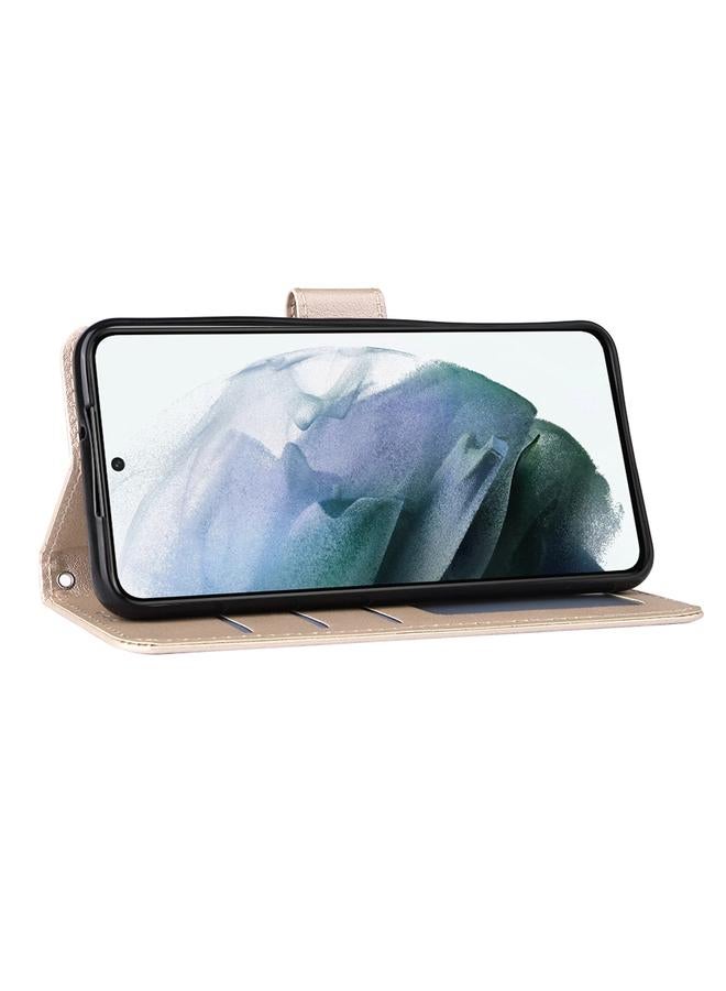 S-TOP Case For Samsung Galaxy S22 5G 3 Card Slots Multifunctional Leather Phone Case - Image 5