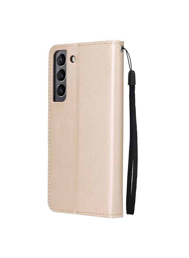 S-TOP Case For Samsung Galaxy S22 5G 3 Card Slots Multifunctional Leather Phone Case - Image 3