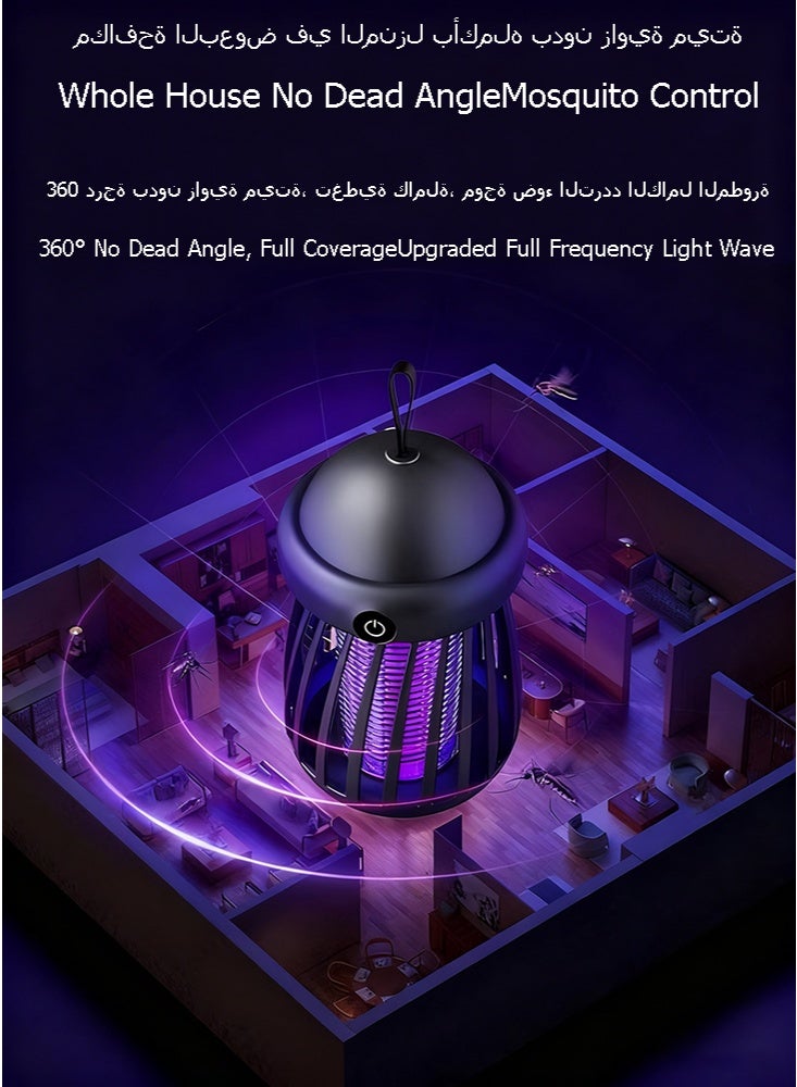 نورتك قاتل البعوض قاتل الحشرات للبعوض والطائرات مناسب للاستخدام الداخلي والخارجي صدمة كهربائية والأشعة فوق البنفسجية لقتل الحشرات قاتل البعوض والذباب الكهربائي - Image 5