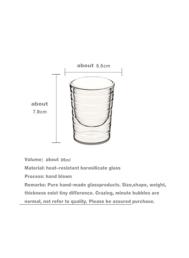 Nespresso Double Wall Water Glass Transparent - Image 2