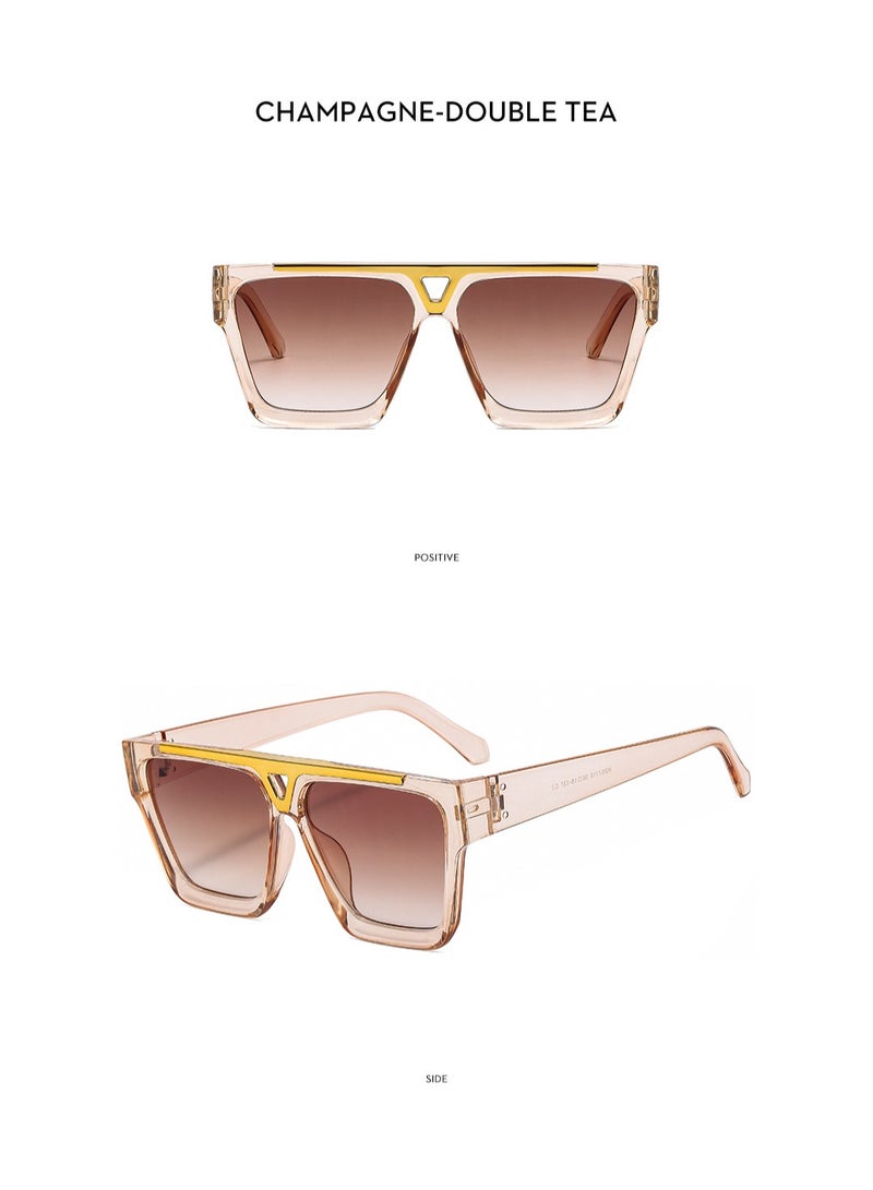 SOLARAE 3 Pairs Oversized Square Sunglasses for Women Men, Y2K Retro Sunglasses UV400 Protection, Fashion Trend Vintage Sunglasses - Image 2